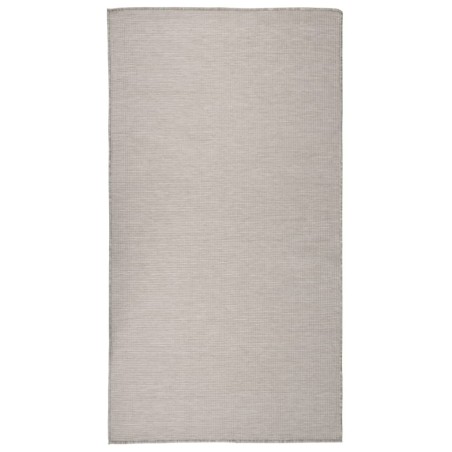 vidaXL Alfombra de exterior de tejido plano gris taupe 80x150 cm