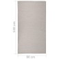 vidaXL Alfombra de exterior de tejido plano gris taupe 80x150 cm vidaXL Alfombra de exterior de tejido plano gris taupe 80x150 cm