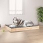 vidaXL Cama para perros madera maciza de pino 101,5x74x9 cm