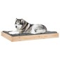 vidaXL Cama para perros madera maciza de pino 101,5x74x9 cm