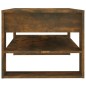 vidaXL Mesa de centro madera contrachapada roble ahumado 102x55x45 cm vidaXL Mesa de centro madera contrachapada roble ahumado 102x55x45 cm