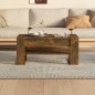 vidaXL Mesa de centro madera contrachapada roble ahumado 102x55x45 cm vidaXL Mesa de centro madera contrachapada roble ahumado 102x55x45 cm