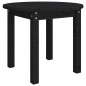 vidaXL Mesa de centro de madera maciza de pino negro Ø 55x45 cm vidaXL Mesa de centro de madera maciza de pino negro Ø 55x45 cm