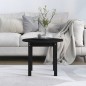vidaXL Mesa de centro de madera maciza de pino negro Ø 55x45 cm vidaXL Mesa de centro de madera maciza de pino negro Ø 55x45 cm