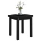 vidaXL Mesa de centro de madera maciza de pino negro Ø 55x45 cm vidaXL Mesa de centro de madera maciza de pino negro Ø 55x45 cm