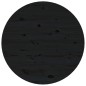 vidaXL Mesa de centro de madera maciza de pino negro Ø 55x45 cm vidaXL Mesa de centro de madera maciza de pino negro Ø 55x45 cm