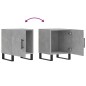 vidaXL Mesitas noche 2 uds madera ingeniería gris hormigón 40x40x50 cm vidaXL Mesitas noche 2 uds madera ingeniería gris hormigón 40x40x50 cm