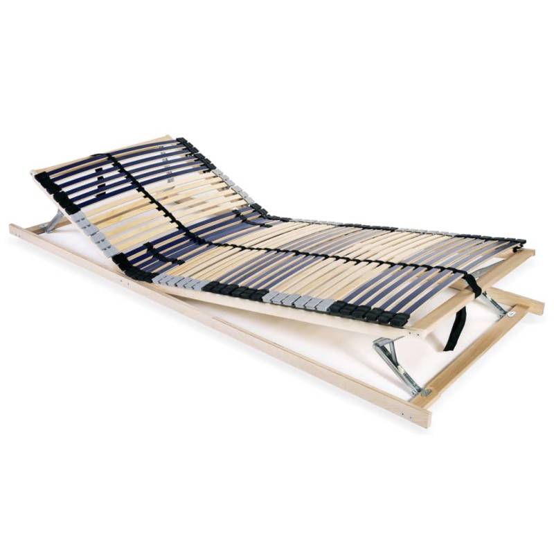 vidaXL Somier de láminas con 42 listones de 7 regiones 70x200 cm