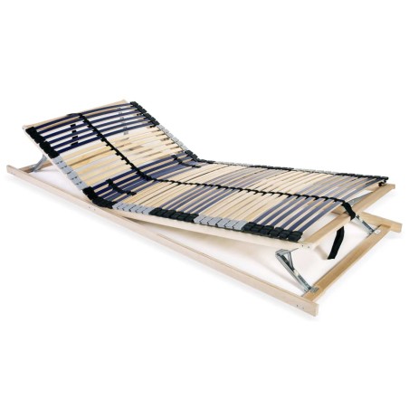 vidaXL Somier de láminas con 42 listones de 7 regiones 70x200 cm