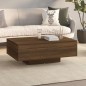 vidaXL Mesa de centro madera contrachapada roble marrón 85x55x31 cm vidaXL Mesa de centro madera contrachapada roble marrón 85x55x31 cm