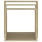 vidaXL Estantes cubo de pared 3 unidades roble Sonoma vidaXL Estantes cubo de pared 3 unidades roble Sonoma