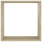vidaXL Estantes cubo de pared 3 unidades roble Sonoma vidaXL Estantes cubo de pared 3 unidades roble Sonoma
