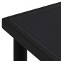 vidaXL Mesa de jardín de acero negra 190x90x74 cm vidaXL Mesa de jardín de acero negra 190x90x74 cm