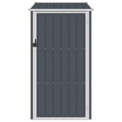 vidaXL Cobertizo de jardín acero galvanizado antracita 87x98x159 cm 