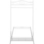 vidaXL Perchero burro de ropa de acero blanco vidaXL Perchero burro de ropa de acero blanco