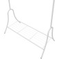 vidaXL Perchero burro de ropa de acero blanco vidaXL Perchero burro de ropa de acero blanco