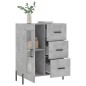 vidaXL Aparador de madera de ingeniería gris hormigón 69,5x34x90 cm vidaXL Aparador de madera de ingeniería gris hormigón 69,5x34x90 cm