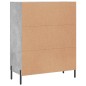 vidaXL Aparador de madera de ingeniería gris hormigón 69,5x34x90 cm vidaXL Aparador de madera de ingeniería gris hormigón 69,5x34x90 cm