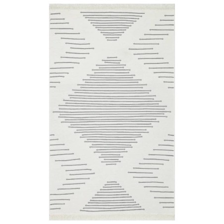 vidaXL Alfombra de algodón gris oscuro 120x180 cm