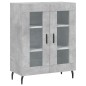 vidaXL Aparador de madera de ingeniería gris hormigón 69,5x34x90 cm vidaXL Aparador de madera de ingeniería gris hormigón 69,5x34x90 cm