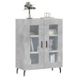 vidaXL Aparador de madera de ingeniería gris hormigón 69,5x34x90 cm vidaXL Aparador de madera de ingeniería gris hormigón 69,5x34x90 cm