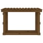 vidaXL Leñero de madera maciza pino marrón miel 108x64,5x77 cm vidaXL Leñero de madera maciza pino marrón miel 108x64,5x77 cm