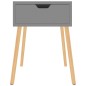 vidaXL Mesitas de noche 2 uds madera de ingeniería gris 40x40x56 cm
