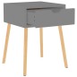 vidaXL Mesitas de noche 2 uds madera de ingeniería gris 40x40x56 cm