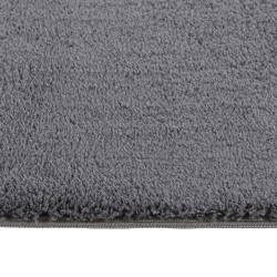 vidaXL Alfombra pelo corto blando suave lavable antracita 120x170 cm