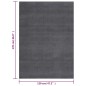 vidaXL Alfombra pelo corto blando suave lavable antracita 120x170 cm vidaXL Alfombra pelo corto blando suave lavable antracita 120x170 cm