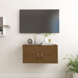 vidaXL Armario de pared madera maciza de pino marrón miel 60x30x30 cm