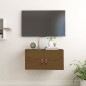 vidaXL Armario de pared madera maciza de pino marrón miel 60x30x30 cm