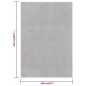 vidaXL Alfombra de pelo corto gris claro 160x230 cm