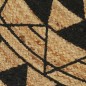 vidaXL Alfombra de yute tejida a mano con estampado negro 150 cm vidaXL Alfombra de yute tejida a mano con estampado negro 150 cm