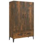 vidaXL Aparador de madera contrachapada roble ahumado 70x31x115 cm vidaXL Aparador de madera contrachapada roble ahumado 70x31x115 cm