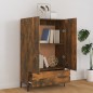 vidaXL Aparador de madera contrachapada roble ahumado 70x31x115 cm vidaXL Aparador de madera contrachapada roble ahumado 70x31x115 cm