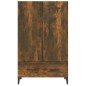 vidaXL Aparador de madera contrachapada roble ahumado 70x31x115 cm vidaXL Aparador de madera contrachapada roble ahumado 70x31x115 cm