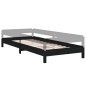 vidaXL Cama apilable de madera pino maciza negro 75x190 cm vidaXL Cama apilable de madera pino maciza negro 75x190 cm