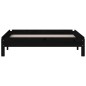 vidaXL Cama apilable de madera pino maciza negro 75x190 cm vidaXL Cama apilable de madera pino maciza negro 75x190 cm