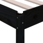 vidaXL Cama apilable de madera pino maciza negro 75x190 cm vidaXL Cama apilable de madera pino maciza negro 75x190 cm