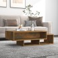 vidaXL Mesa de centro madera contrachapada roble ahumado 105x55x32 cm vidaXL Mesa de centro madera contrachapada roble ahumado 105x55x32 cm