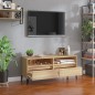 vidaXL Mueble de TV madera contrachapada roble Sonoma 100x34,5x44,5 cm vidaXL Mueble de TV madera contrachapada roble Sonoma 100x34,5x44,5 cm