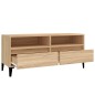 vidaXL Mueble de TV madera contrachapada roble Sonoma 100x34,5x44,5 cm vidaXL Mueble de TV madera contrachapada roble Sonoma 100x34,5x44,5 cm