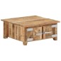 vidaXL Mesa de centro de madera maciza de mango 67x67x30 cm vidaXL Mesa de centro de madera maciza de mango 67x67x30 cm