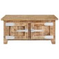 vidaXL Mesa de centro de madera maciza de mango 67x67x30 cm vidaXL Mesa de centro de madera maciza de mango 67x67x30 cm