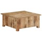 vidaXL Mesa de centro de madera maciza de mango 67x67x30 cm vidaXL Mesa de centro de madera maciza de mango 67x67x30 cm