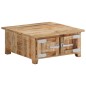 vidaXL Mesa de centro de madera maciza de mango 67x67x30 cm vidaXL Mesa de centro de madera maciza de mango 67x67x30 cm