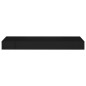 vidaXL Estante flotante de pared con cajón negro 80x25x8 cm vidaXL Estante flotante de pared con cajón negro 80x25x8 cm