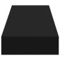 vidaXL Estante flotante de pared con cajón negro 80x25x8 cm vidaXL Estante flotante de pared con cajón negro 80x25x8 cm