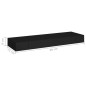 vidaXL Estante flotante de pared con cajón negro 80x25x8 cm vidaXL Estante flotante de pared con cajón negro 80x25x8 cm